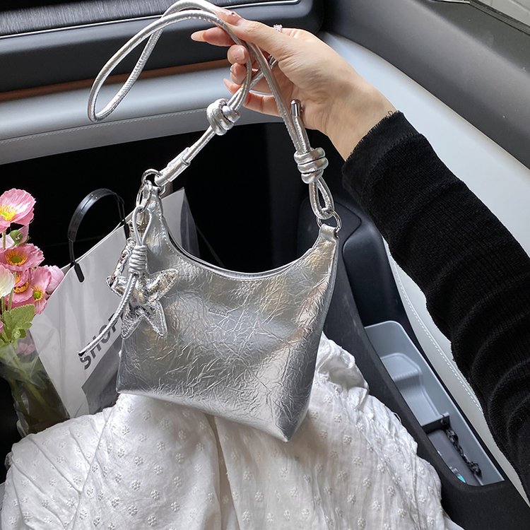 PU Magnetic Closure One Shoulder Crossbody Handbag Summer 2025