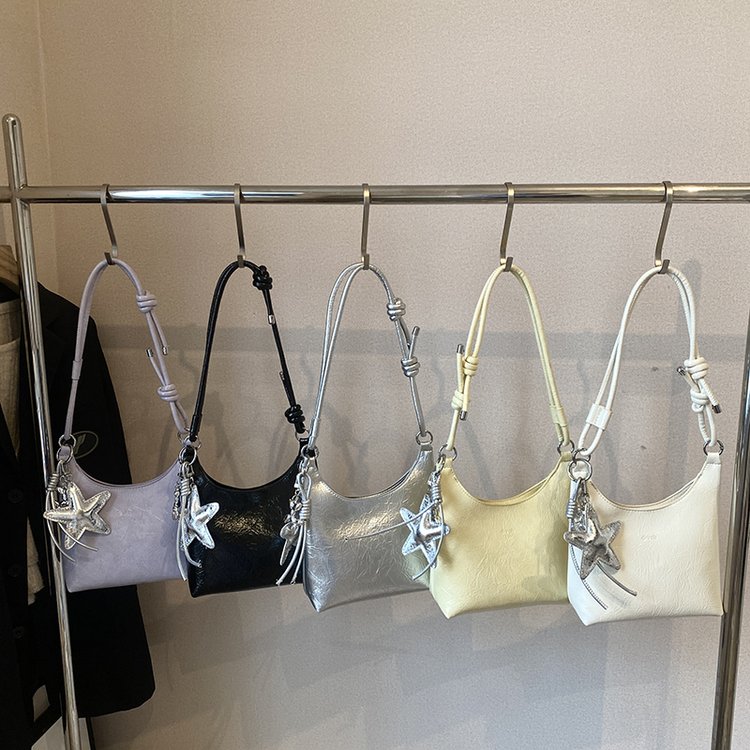 PU Magnetic Closure One Shoulder Crossbody Handbag Summer 2025 - Image 4